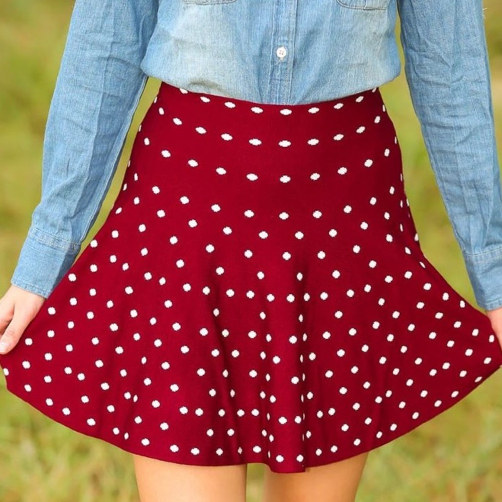 knit circle skirt